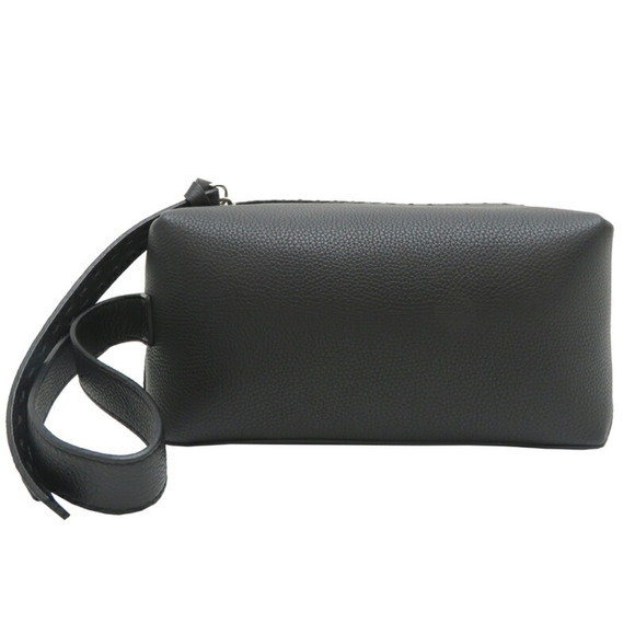 Fendi Men's Clutch Bag 7N0149 Leather Black - Picture 1 of 10